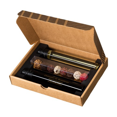 Picture of WINE & CHOCOLATE (3PC GLASS TUBE GIFTBOX)