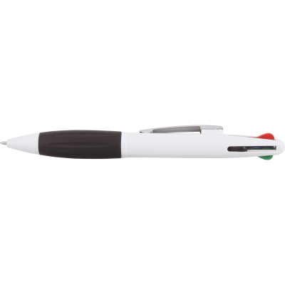 Picture of PAXOS 4-COLOUR BALL PEN in White
