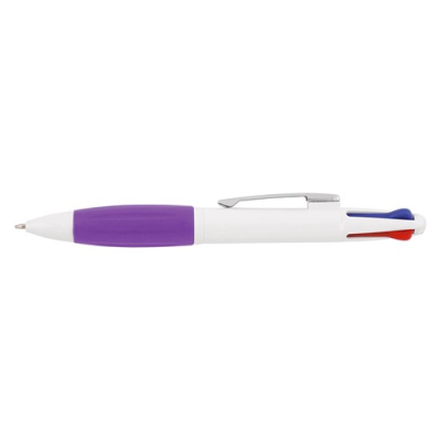 Picture of PAXOS 4-COLOUR BALL PEN in Purple.