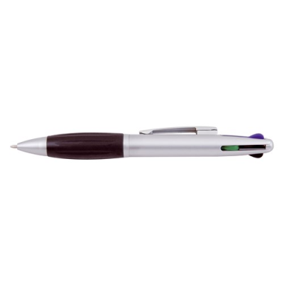 Picture of PAXOS 4-COLOUR BALL PEN in Silver.