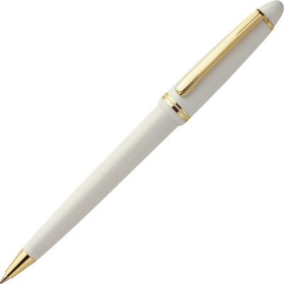 Picture of MALTA CLASSIC PLASTIC BALL PEN in White