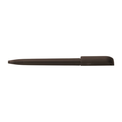 JAG TWIST ACTION FROSTED PLASTIC BALL PEN in Black.