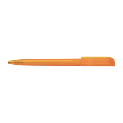 Picture of JAG TWIST ACTION FROSTED PLASTIC BALL PEN in Orange.