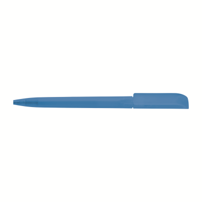 Picture of JAG TWIST ACTION FROSTED PLASTIC BALL PEN in Light Blue.