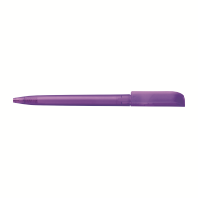 Picture of JAG TWIST ACTION FROSTED PLASTIC BALL PEN in Purple.