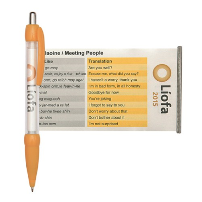 Picture of BANNER MESSAGE PEN in Orange.