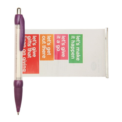 Picture of BANNER MESSAGE PEN in Purple.