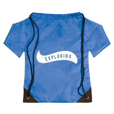 Picture of NYLON BACKPACK RUCKSACK TEE SHIRT in Blue.