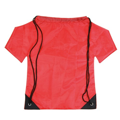 Picture of NYLON BACKPACK RUCKSACK TEE SHIRT in Red.