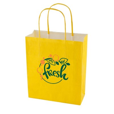 Picture of PAPER BAG 180 x 220 x 80 MM in Yellow