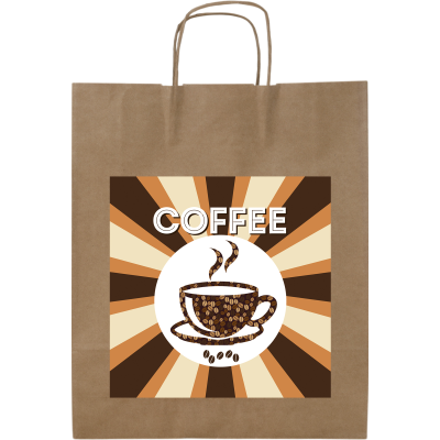 Picture of PAPER BAG (320 x 420 x 110MM) in Brown
