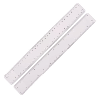 Picture of ULTRA SLIM SCALE RULER, IDEAL FOR MAILING, 300MM in White