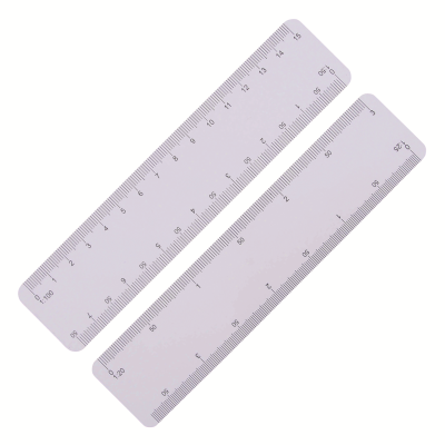 Picture of ULTRA SLIM SCALE RULER, IDEAL FOR MAILING, 150MM in White.