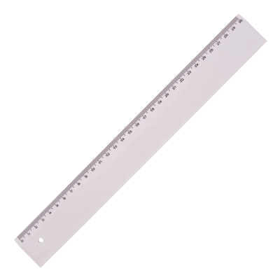 Picture of PLASTIC RULER, 30CM in White