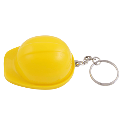 Picture of HARD HAT BOTTLE OPENER AND KEYRING CHAIN in Yellow.