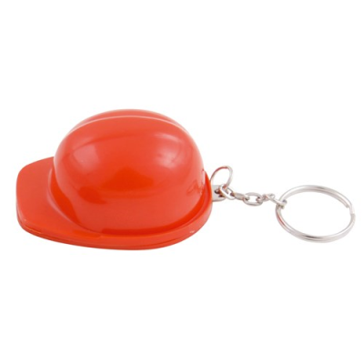 Picture of HARD HAT BOTTLE OPENER AND KEYRING CHAIN in Red