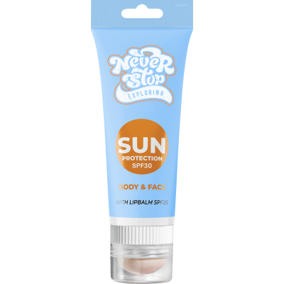 Picture of SPF30 SUNSCREEN CREAM (20ML) + SPF20 LIP BALM in White