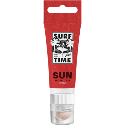 Picture of SPF50 SUN LOTION (20ML) & SPF20 LIP BALM with Lanyard Cut-Out in White
