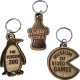 Picture of BAMBOO KEYRING (BESPOKE SHAPE) in Brown