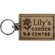 Picture of BAMBOO KEYRING (RECTANGLE SHORT) in Brown