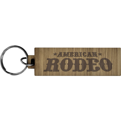 Picture of BAMBOO KEYRING (RECTANGLE LONG) in Brown
