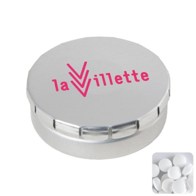 Picture of CLICK TIN with Dextrose Mints in Silver