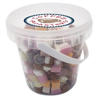 Picture of 490G PLASTIC BUCKET FILLED with Dolly Mixtures