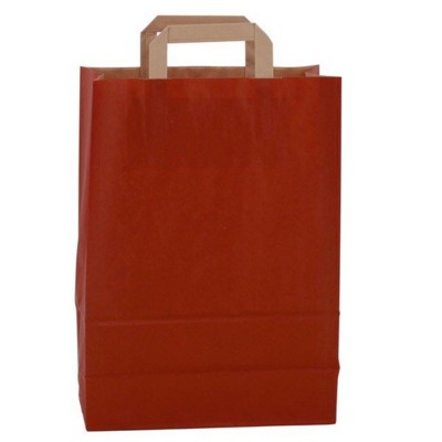 Picture of PAPER BAG, FLAT HANDLE 220 x 280 x 100 MM in Burgundy