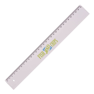 Picture of PLASTIC RULER, 30CM in White
