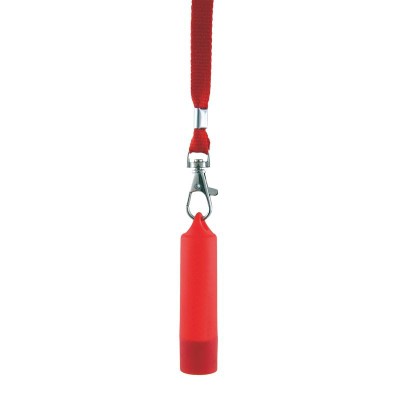 Picture of LIP BALM with Plain Lanyard in Red