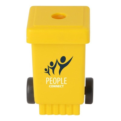 Picture of WASTE BIN SHARPENER with Wheels in Yellow