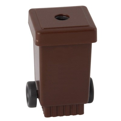 Picture of WASTE BIN SHARPENER with Wheels in Brown