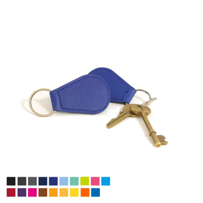 Picture of ECONOMY TEAR DROP KEYRING FOB in Soft Touch Vegan Torino PU