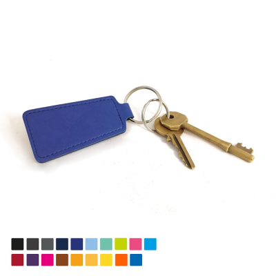 Picture of ECONOMY TRAPEZE KEYRING FOB in Soft Touch Vegan Torino PU
