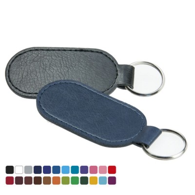 Picture of BELLUNO ECONOMY OVAL KEYRING FOB in Belluno PU Leather.