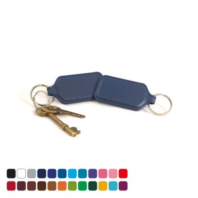 Picture of BELLUNO PU RECTANGULAR KEYRING.