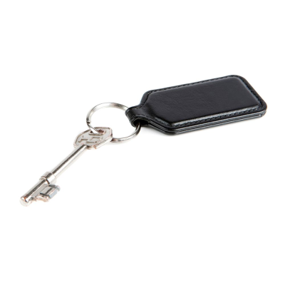 Picture of BLACK BELLUNO RECTANGULAR KEYRING FOB