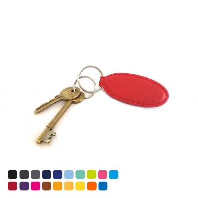 Picture of OVAL KEYRING FOB in Soft Touch Vegan Torino PU