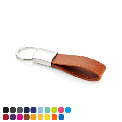 Picture of DELUXE MINI LOOP KEYRING FOB with a Twist Action Ring in Soft Touch Vegan Torino PU.