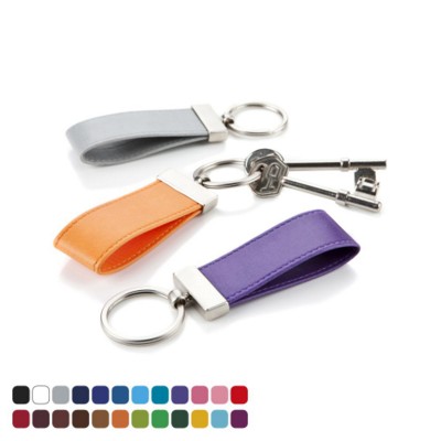 Picture of LARGE LOOP KEYRING FOB with Split Ring in Belluno PU Leather.