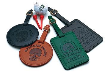 Picture of ROUND BELLUNO PU GOLF BAG TAG in Leatherette