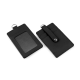 Picture of BLACK PORTO ID HOLDER with Card Pockets to the Rear to Hang on Your Lanyard