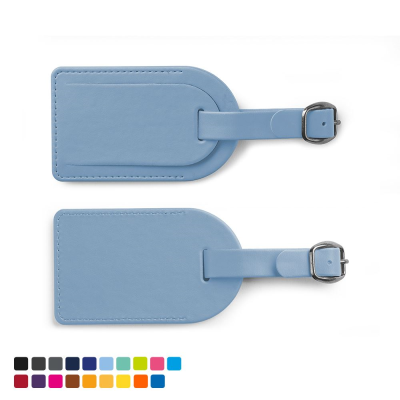 Picture of SMALL LUGGAGE TAG with Security Flap in Soft Touch Vegan Torino PU