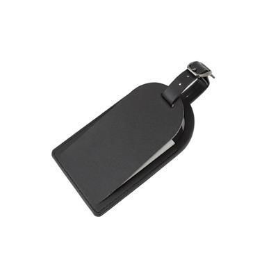 Picture of HAMPTON LEATHER SMALL LUGGAGE TAG with Security Flap