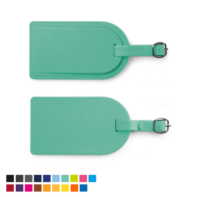Picture of LARGE LUGGAGE TAG with Security Flap in Soft Touch Vegan Torino PU