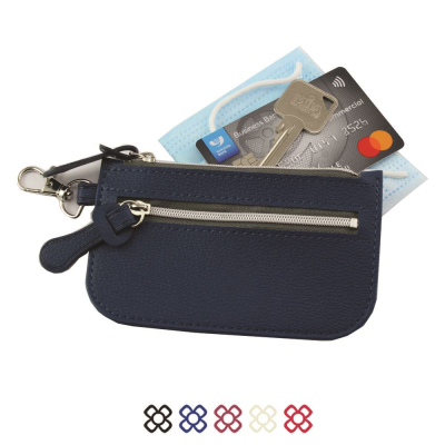 Picture of MINI ZIP POUCH with Bag Clip in Recycled Como Vegan PU