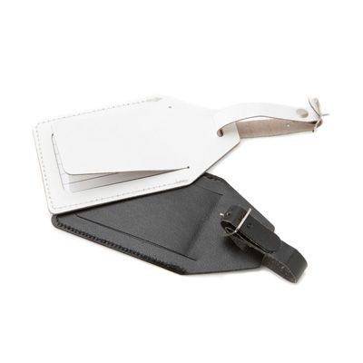 Picture of E LEATHER LUGGAGE TAG in E Leather.