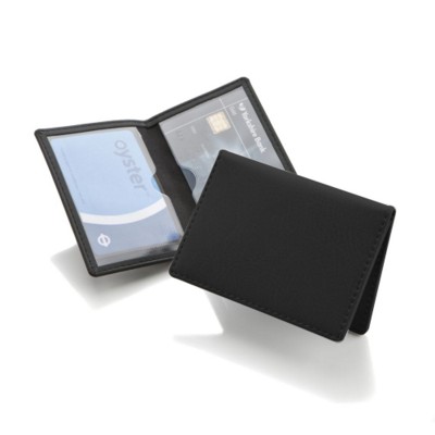 Picture of BELLUNO PU CREDIT TRAVEL CARD CASE WALLET in Black.