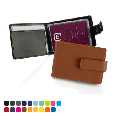 Picture of TORINO MATT VELVET VEGAN PU DELUXE CREDIT CARD CASE FOR 6-8 CARDS with a Strap