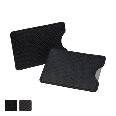 Picture of CREDIT CARD SLIP CASE, in a Choice of 2 Colours in Textured Carbon Fibre Effect